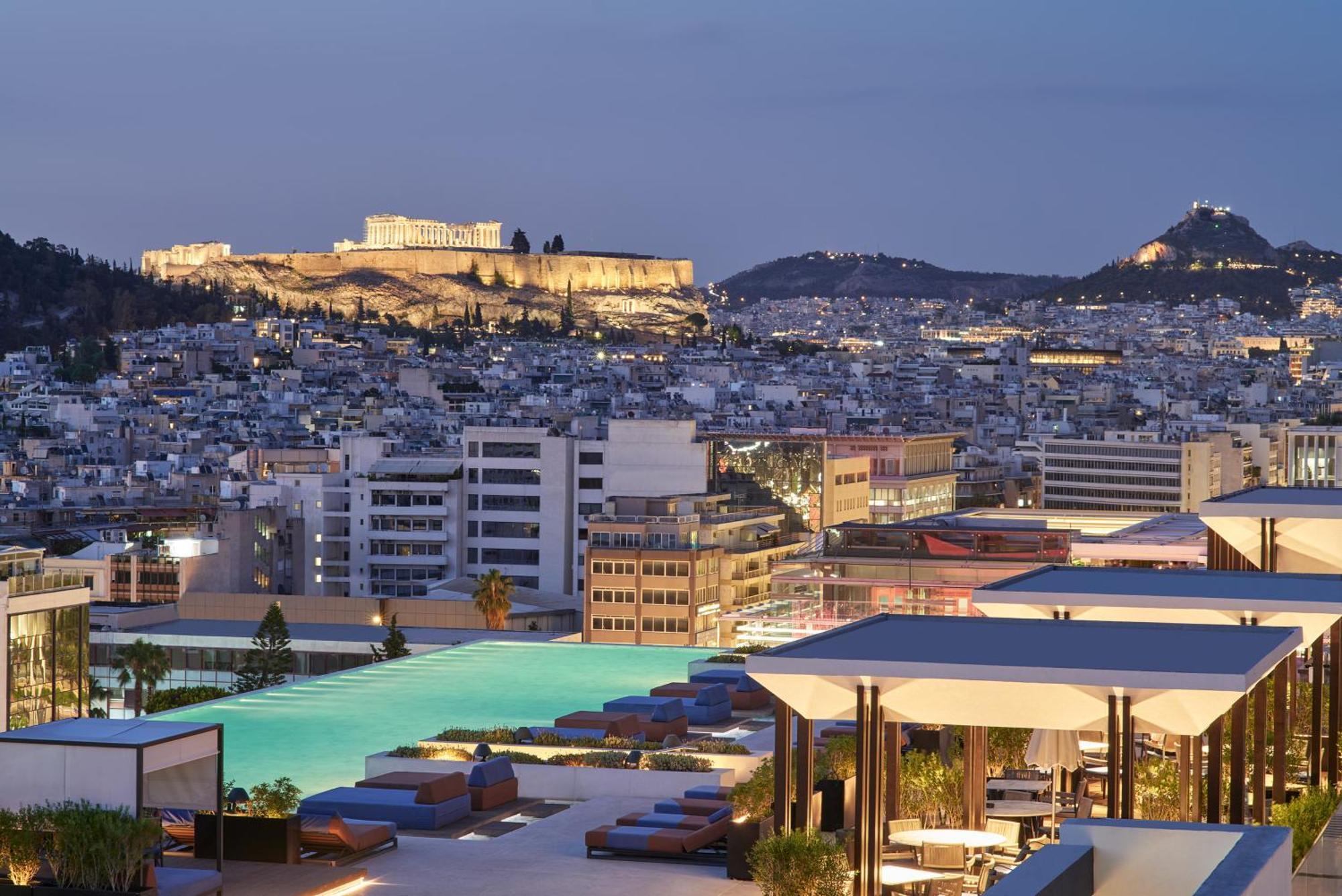 Hotel Grand Hyatt Atene Esterno foto The view from the hotel