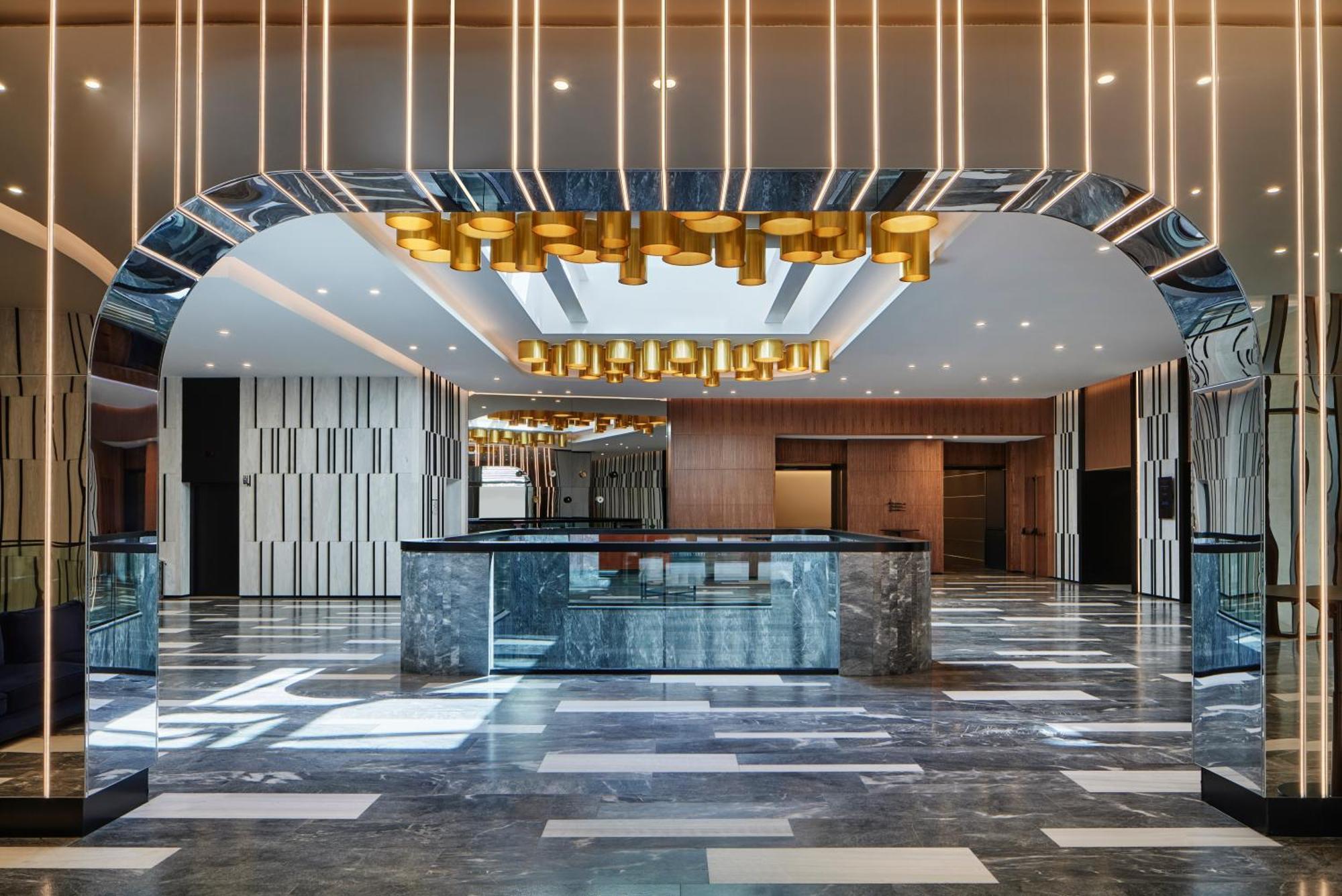 Hotel Grand Hyatt Atene Esterno foto The lobby of the hotel