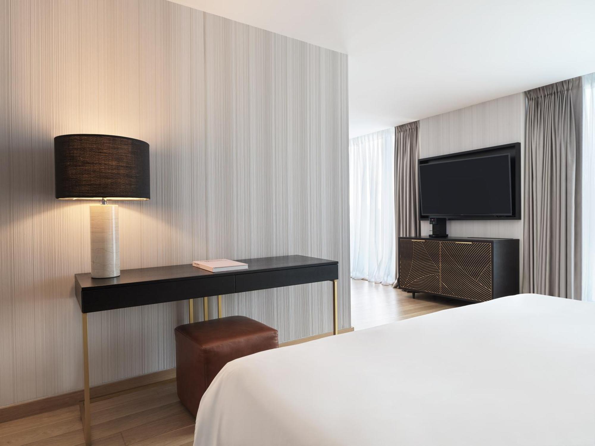 Hotel Grand Hyatt Atene Esterno foto A bedroom at the hotel