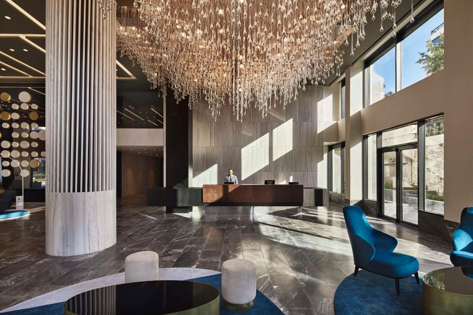 Hotel Grand Hyatt Atene Esterno foto Lobby
